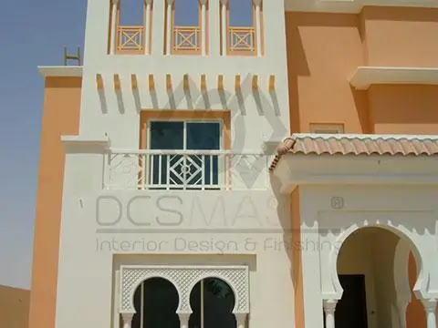 تشطيب اعمال الواجهات الخارجية